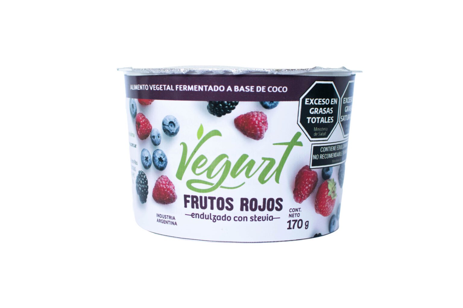 Yogurt Vegano sabor frutos rojos